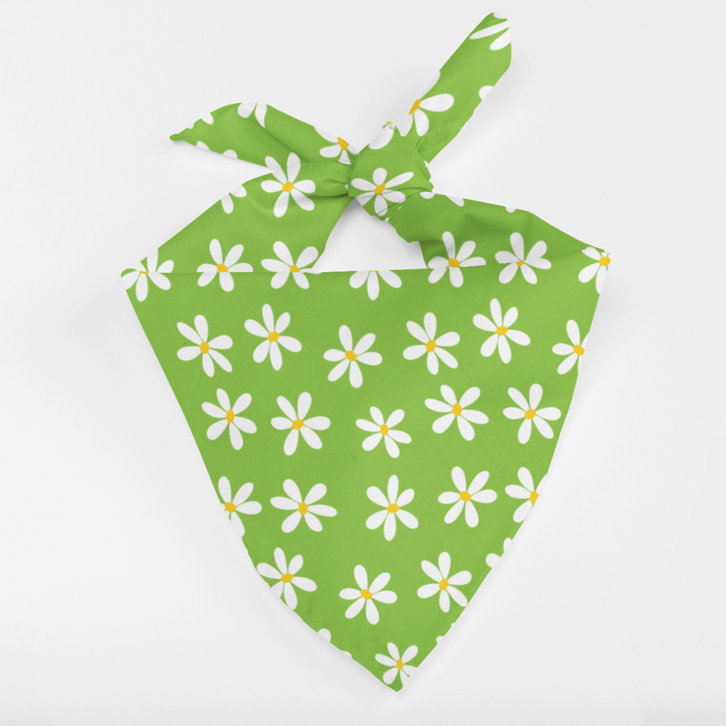 Bandana per cani - Margherita verde
