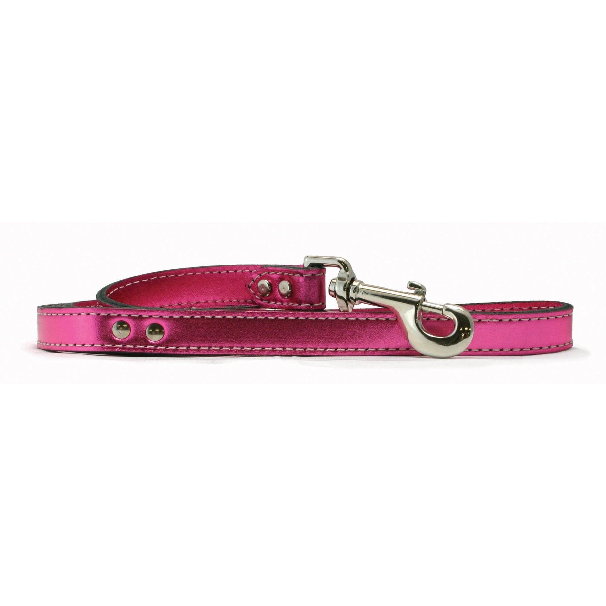 Guinzaglio per animali domestici rosa metallizzato