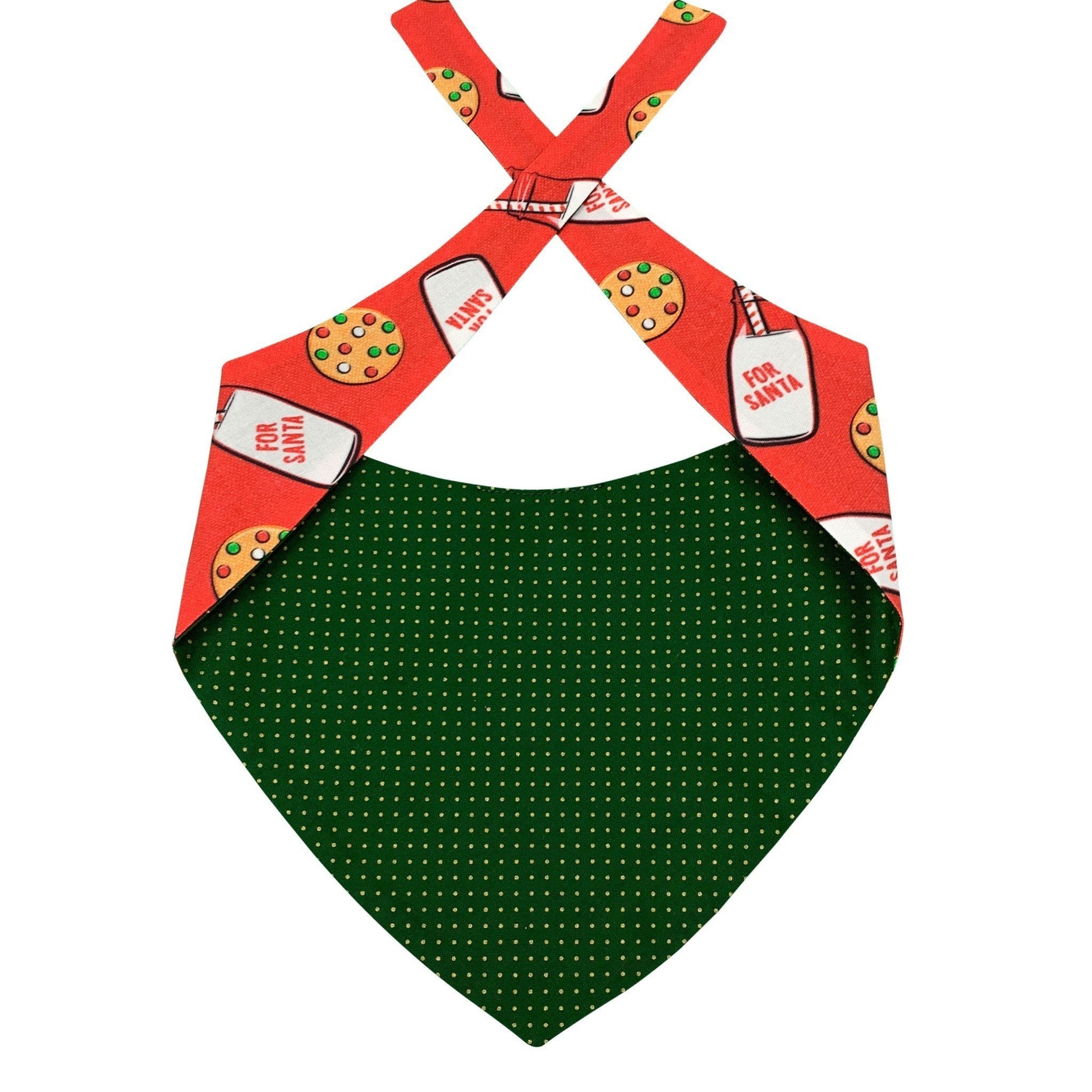 Bandana per cani - Latte e biscotti per Babbo Natale