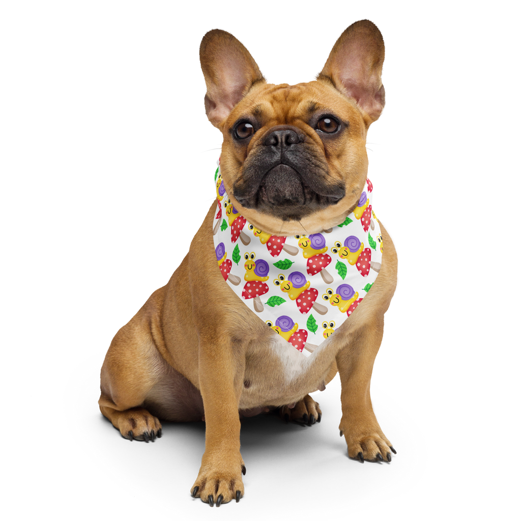 Bandana per cani - Lumache e funghi