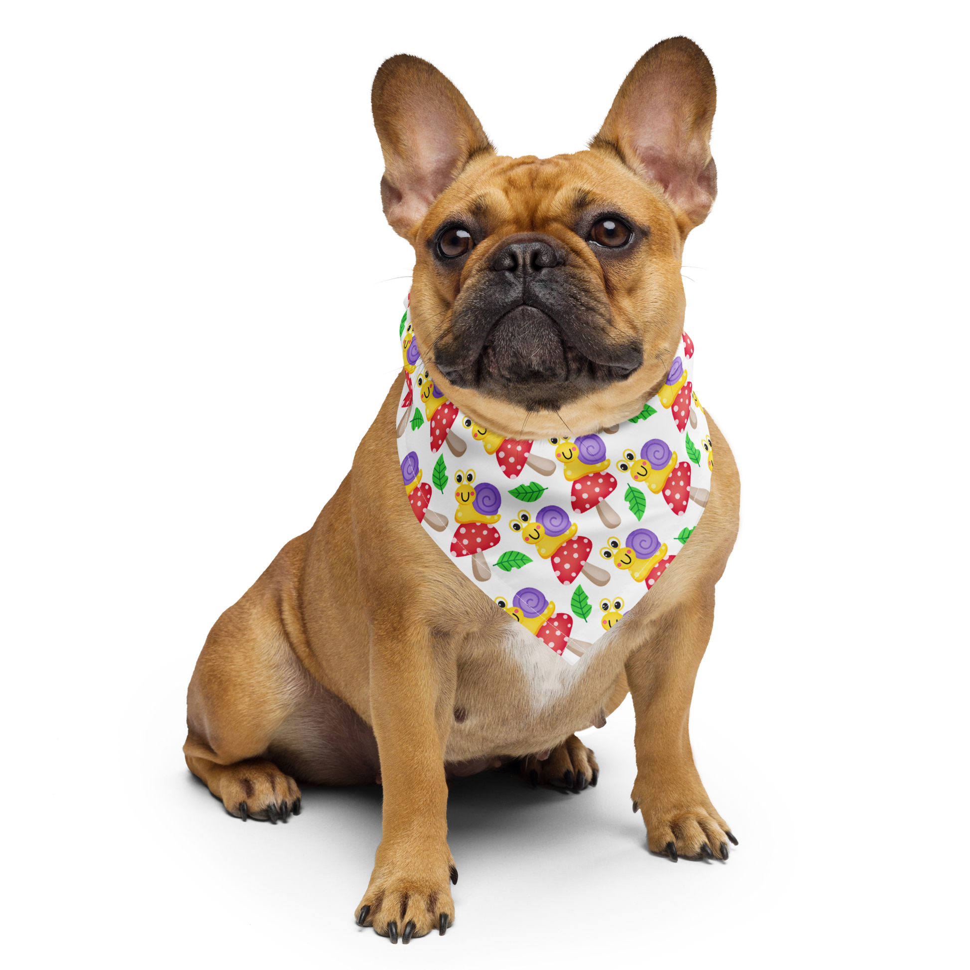Bandana per cani - Lumache e funghi