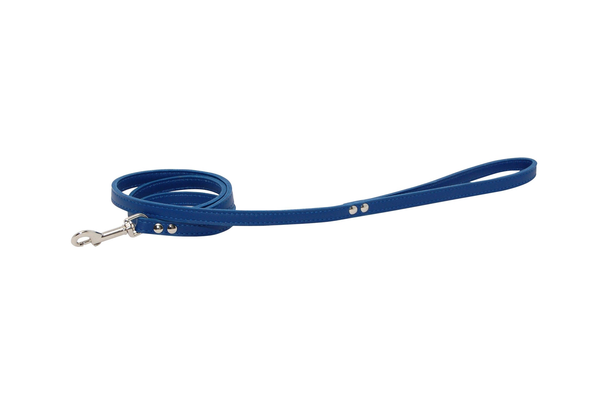 Guinzaglio per animali domestici in pelle blu