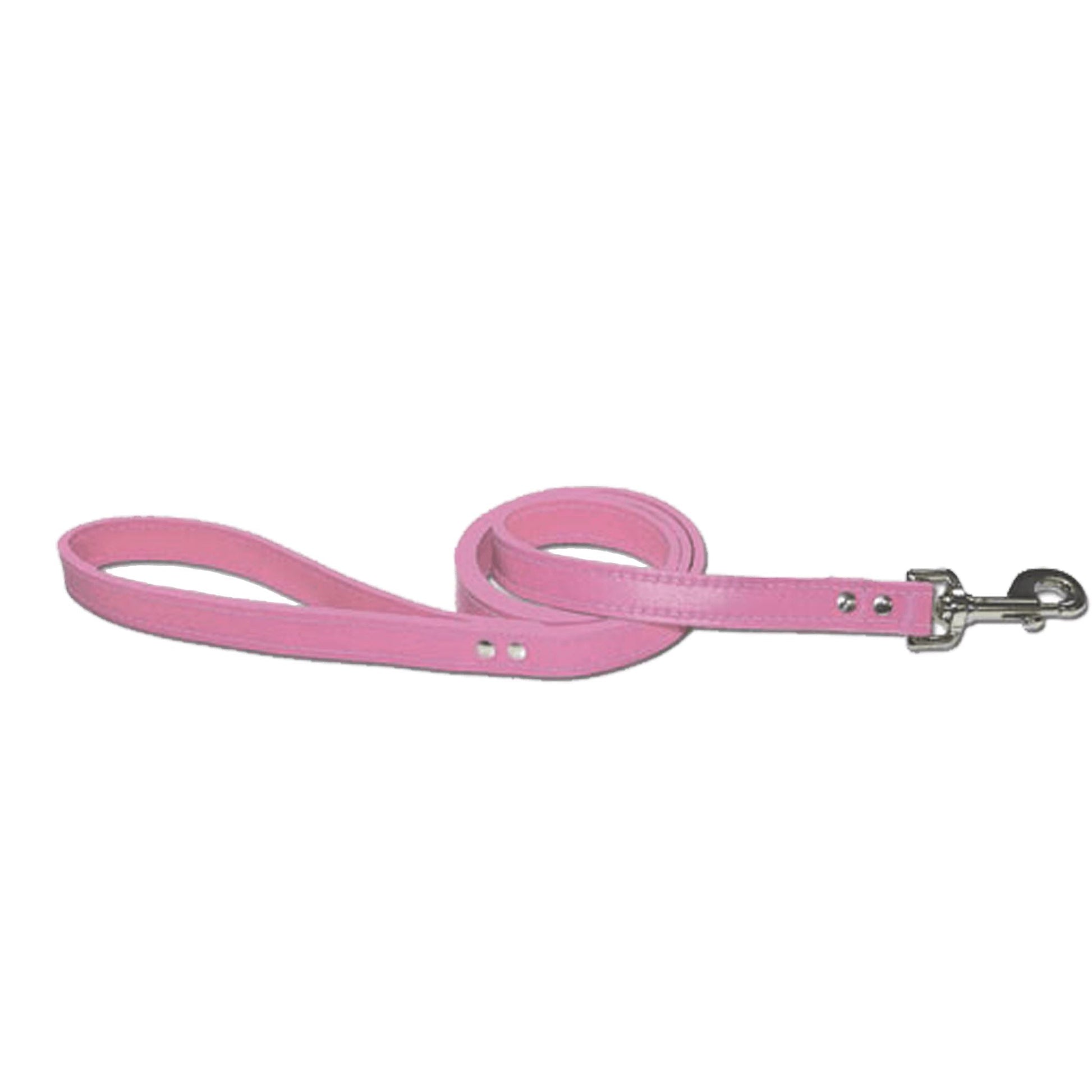 Guinzaglio per cani in pelle rosa