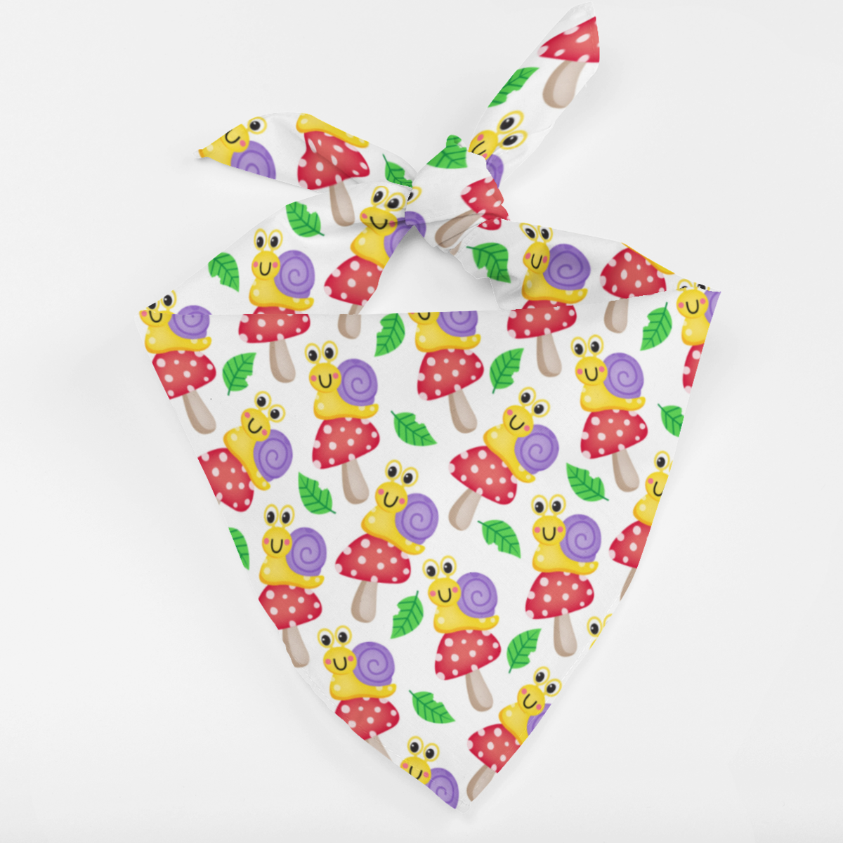 Bandana per cani - Lumache e funghi