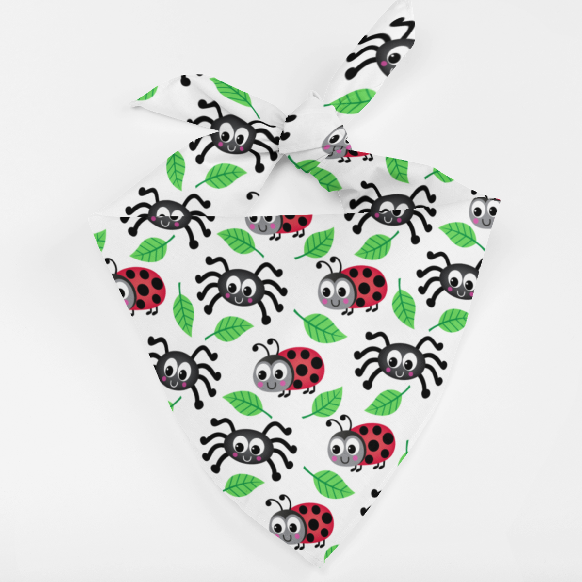 Bandana per cani - Ragni e coccinelle